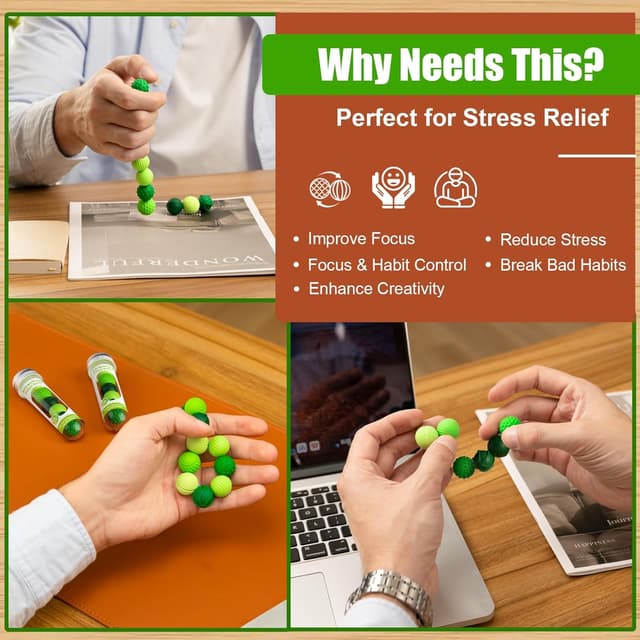 Thumbnail 6 de Silicone Magnetic Balls 6-Pack 🧩