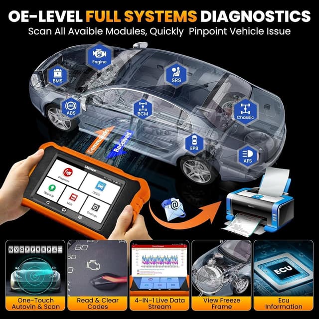 Detalle de LAUNCH X431 Elite 2.0 Pro valise diagnostic bidirectionnelle V.A.G (VW, Audi, Skoda, Seat)