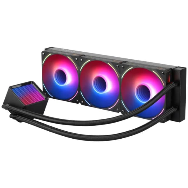 Detalle 2 de Forgeon Solum Refrigeración líquida 360 ARGB negra