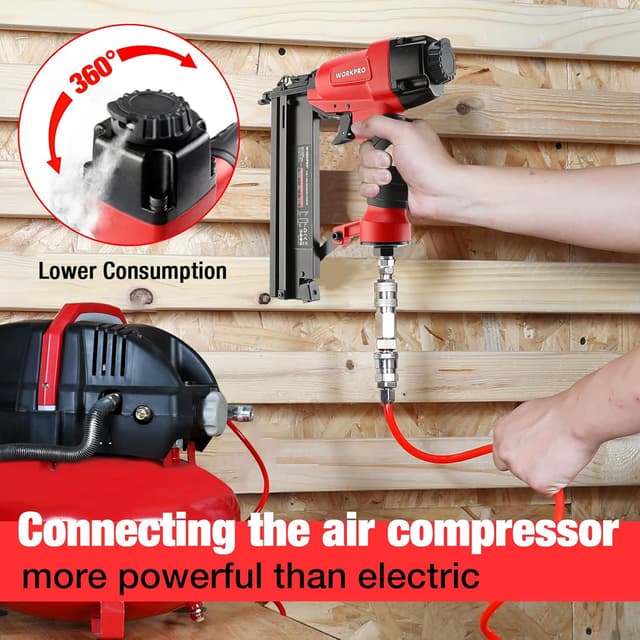 Thumbnail 6 de WORKPRO Air Brad Nailer 50 mm, 2-in-1