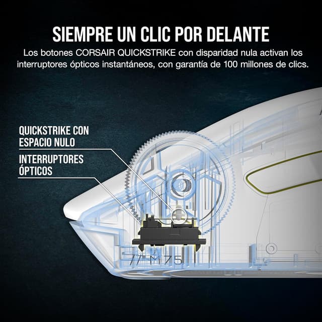 Thumbnail 4 de Corsair M75 Wireless RGB Ratón Ligero para Juegos