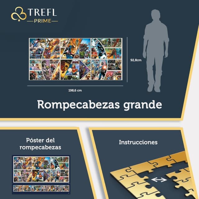 Detalle 2 de Trefl Prime Marvel Across el Universo 9000