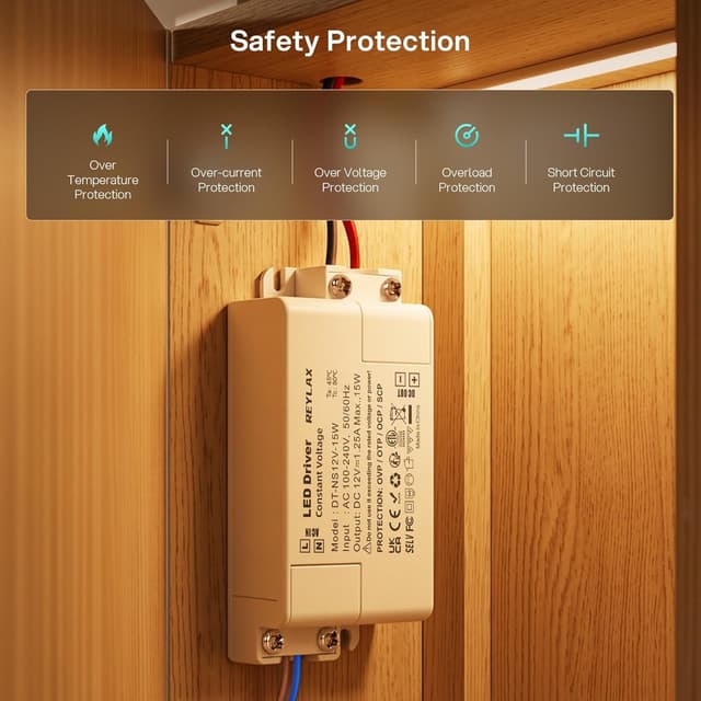 Detalle 1 de REYLAX 12V LED driver 15W 1.25A