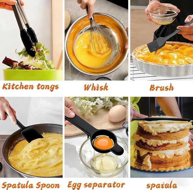 Detalle 2 de Umite Chef Thickened 26-Piece Stainless Steel Mixing Bowls Set with Airtight Lids & 3 Grater Attachments