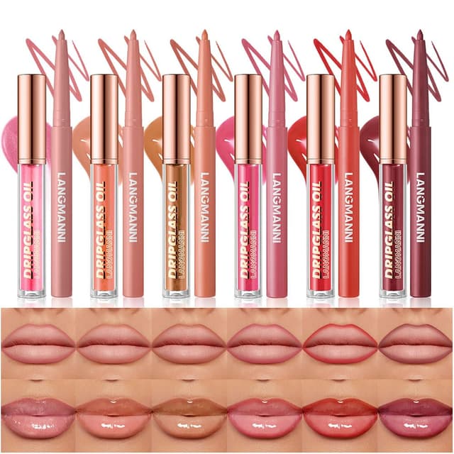Detalle de BestLand Hydrating Lip Oil Kit 12pcs