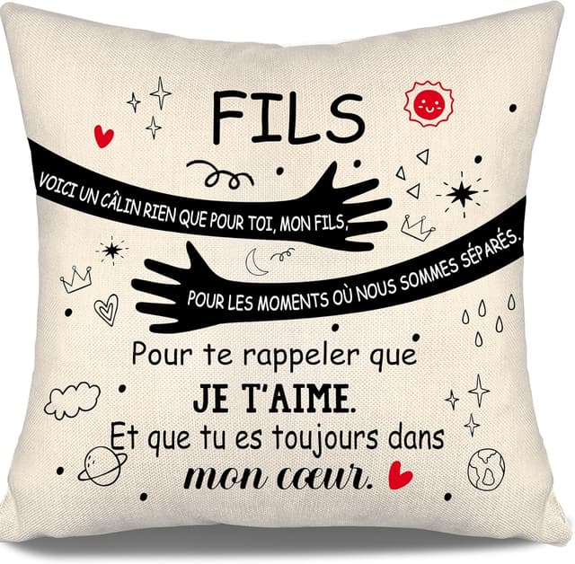 Thumbnail 5 de Taies d'oreiller frère 45x45 cm Voici un câlin