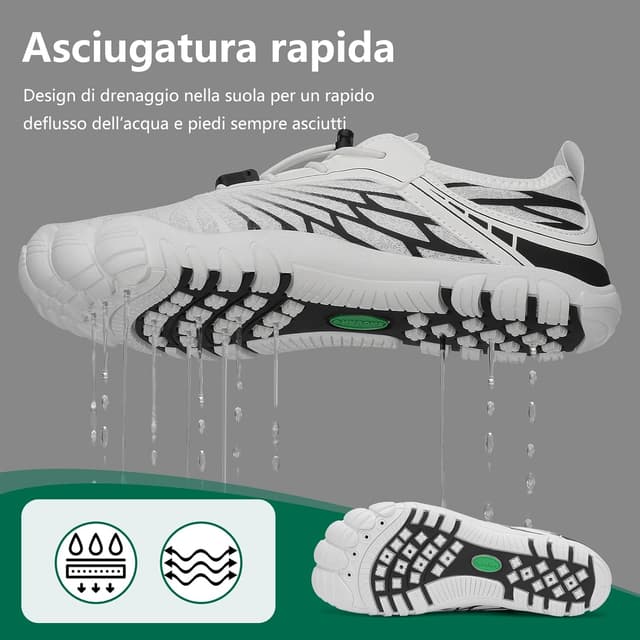 Detalle de SAGUARO Scarpe Barefoot minimaliste da donna pieghevoli e ad asciugatura rapida (35-43 EU)