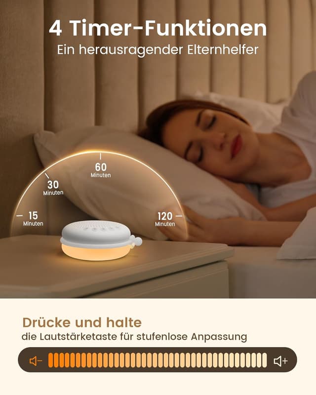 Thumbnail 6 de Glocusent White Noise Machine Baby mit 34 Klängen