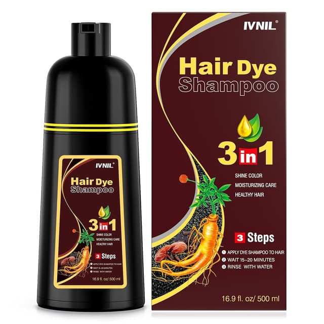 Thumbnail 6 de Ivnil 3-in-1 Black Hair Dye Shampoo for Gray Coverage