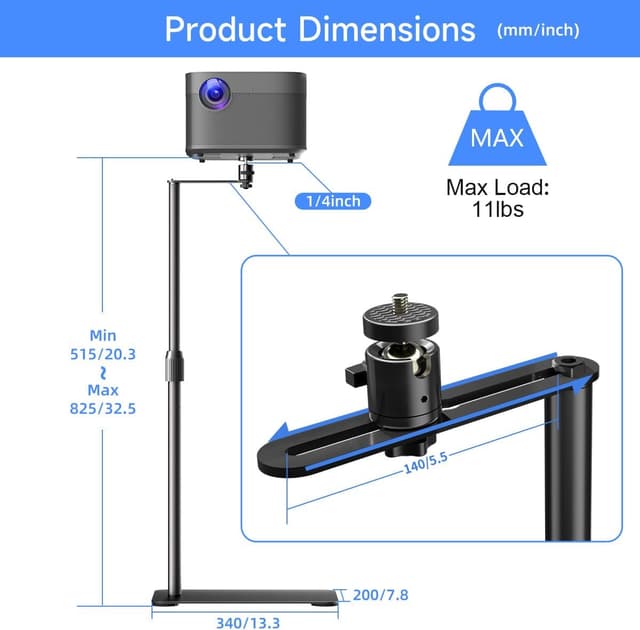Thumbnail 6 de Suptek supporto proiettore 32,5 pollici
