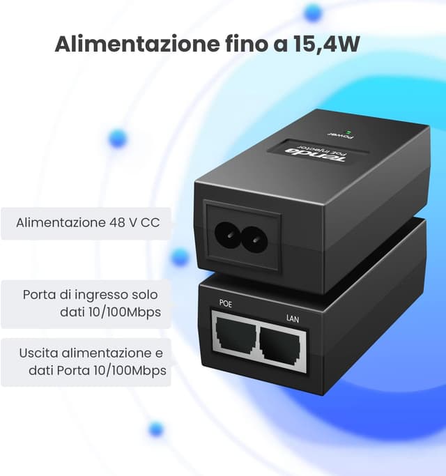 Thumbnail 1 de Tenda POE15F Adattatore PoE 15,4 W