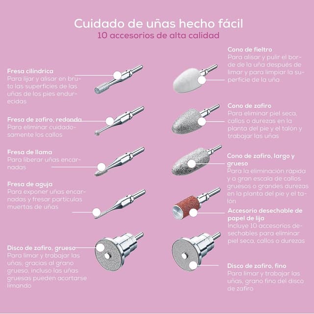 Thumbnail 5 de Beurer MP 62 set manicura/pedicura, 10 accesorios 💅