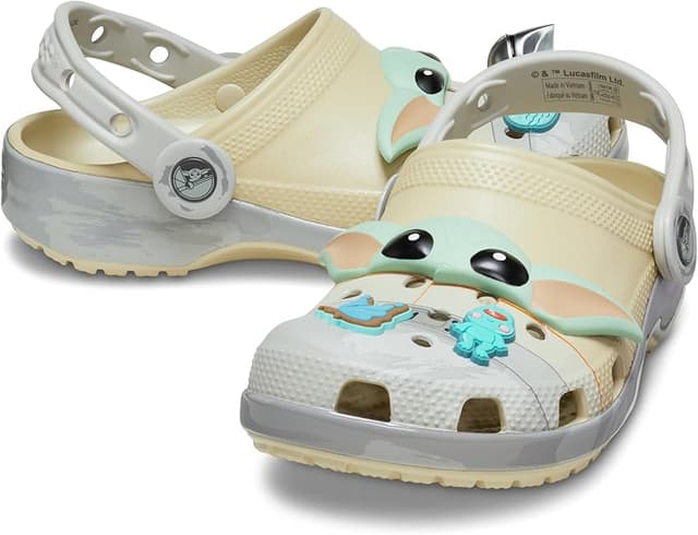 Imagen de Crocs Grogu Classic Clog K 🧸 Zuecos Unisex Niños, Crema 29/30 EU en OfertitasTOP
