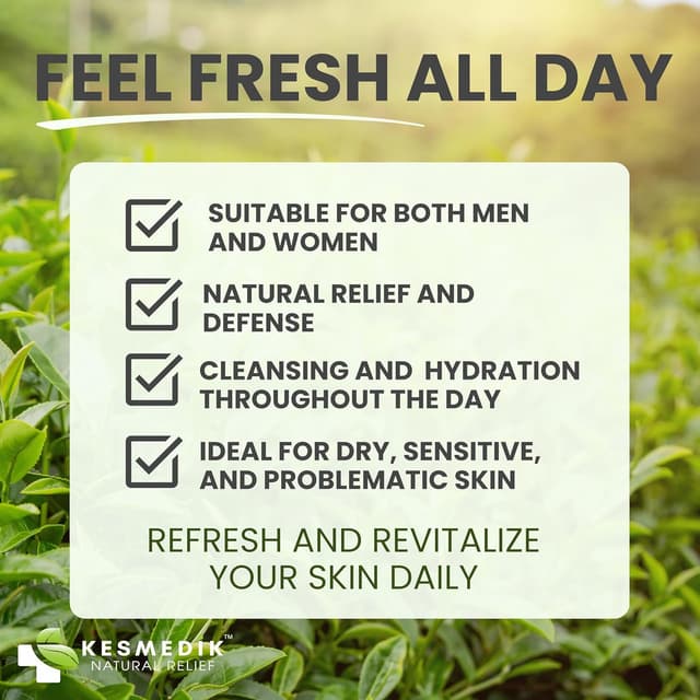 Detalle 2 de KESMEDIK Tea Tree Body Wash MaxTherapy (2-Pack) for Itchy Skin Relief, Jock Itch & Athlete’s Foot