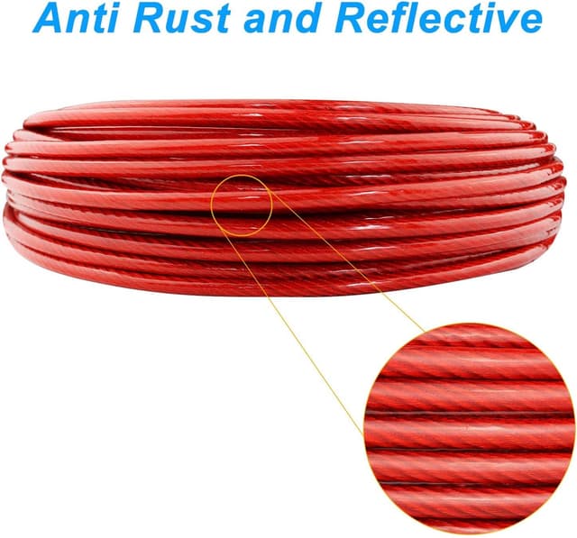 Detalle 2 de Dog Tie Out Cable 20ft reflective lead 🐕