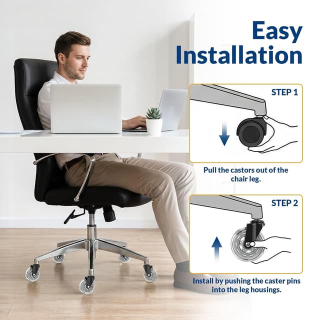 Thumbnail 5 de COSYLAND Office Chair Castors 650 lb