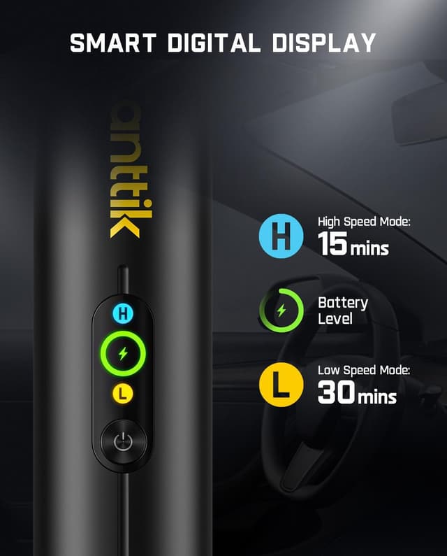 Detalle de Fanttik Slim V10 APEX car vacuum 19kPa 🧹