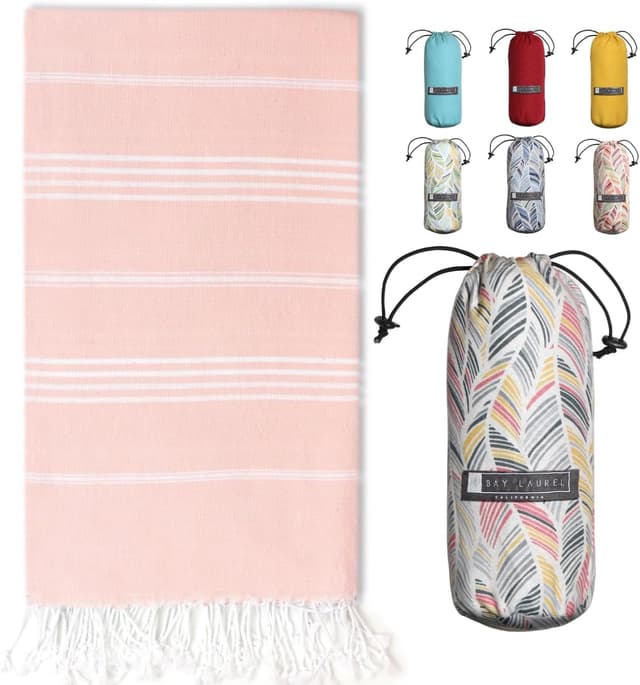 Imagen de BAY LAUREL Turkish Beach Towel 39 x 71 en OfertitasTOP