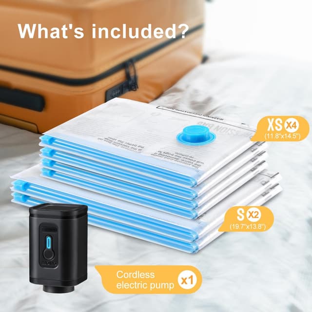 Detalle 2 de UPGOGO Travel Vacuum Bags 6 Pack