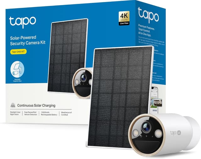 Imagen de Tapo C460 KIT 4K Solar-Überwachungskamera 8MP mit 10000‑mAh-Akku en OfertitasTOP