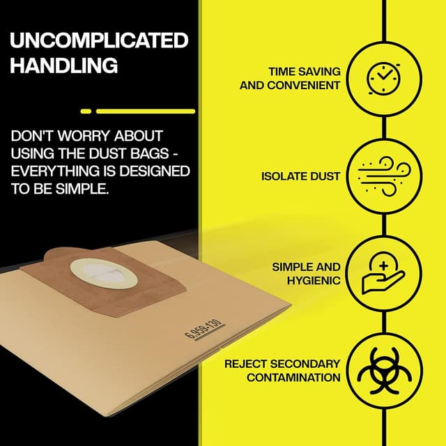 Thumbnail 4 de Bolsas para aspiradora Kärcher WD3, paquete de 10🧹