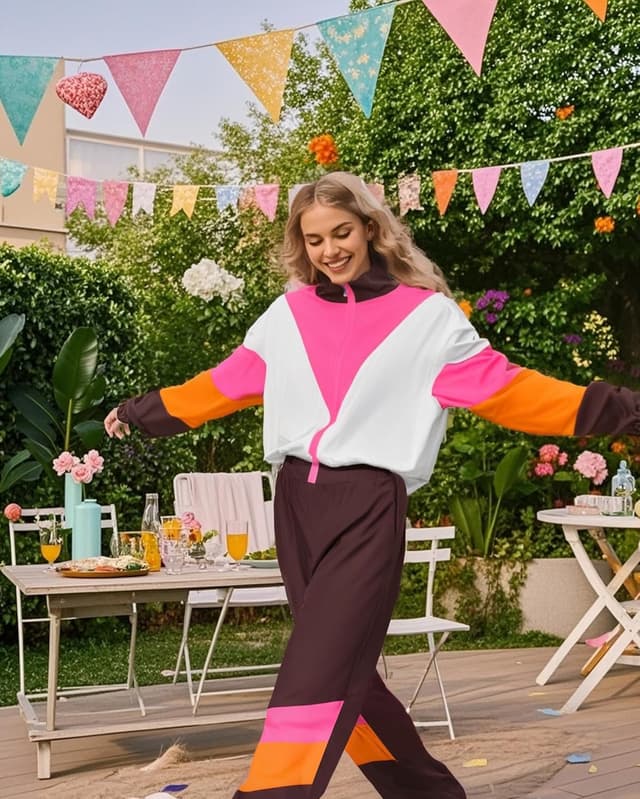 Detalle de UOUA Women's Color Block Tracksuit Set