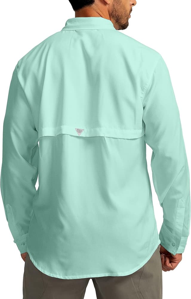 Detalle de Men’s Sun Protection Fishing Shirts UPF 50+ Long Sleeve Travel Work Shirt with Zipper Pockets