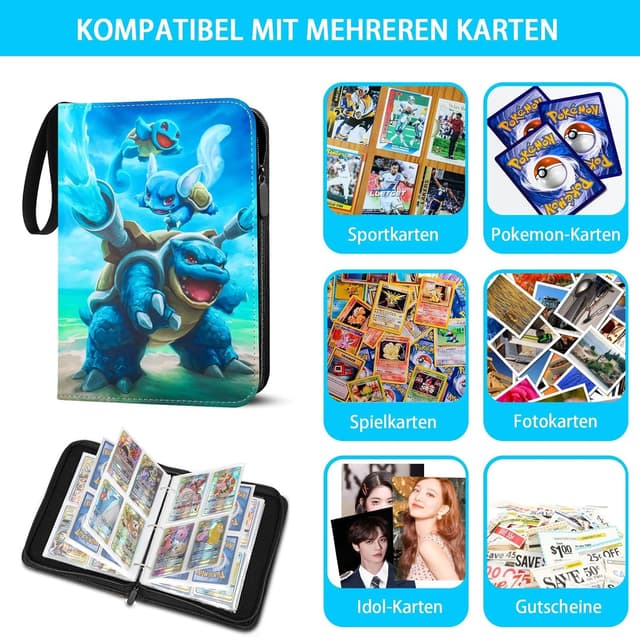 Detalle 2 de Sammelkarten Album für Pokemon Karten 900 Karten Kapazität