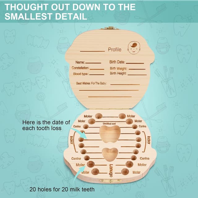 Thumbnail 3 de Aolso Boîte à Dents De Lait En Bois