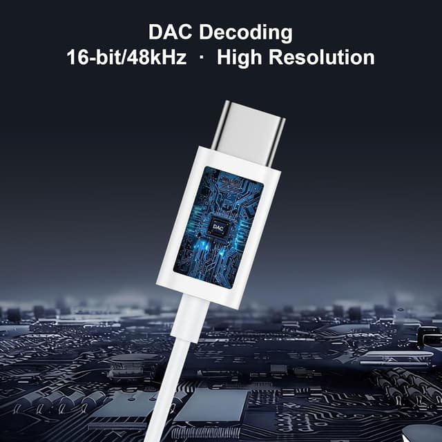 Detalle de PENGARO USB-C wired earbuds with mic