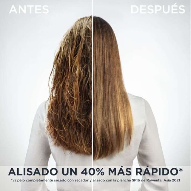 Detalle de Rowenta Wet & Dry Pro plancha pelo 6 temperaturas