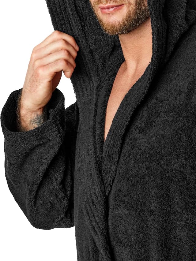 Detalle 2 de Ladeheid Peignoir de bain éponge en coton 100% homme LA40-190