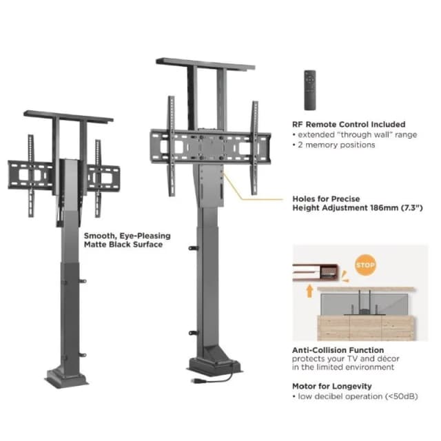 Detalle 1 de Equip 650606 Soporte motorizado 37"-65" hasta 50 kg para TV