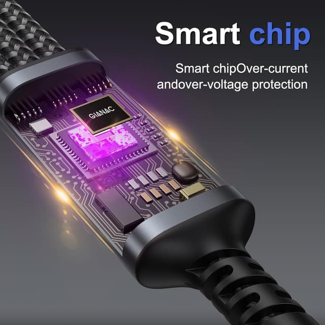 Thumbnail 5 de GIANAC 100W 3in1 USB C-Ladekabel 1,2m