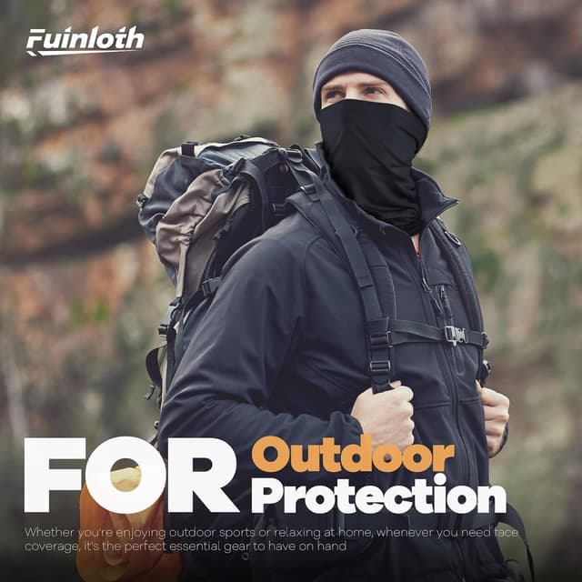 Detalle de Fuinloth Neck Gaiter 6-Pack Cooling UV Protection Bandana Face Mask Gator Scarf