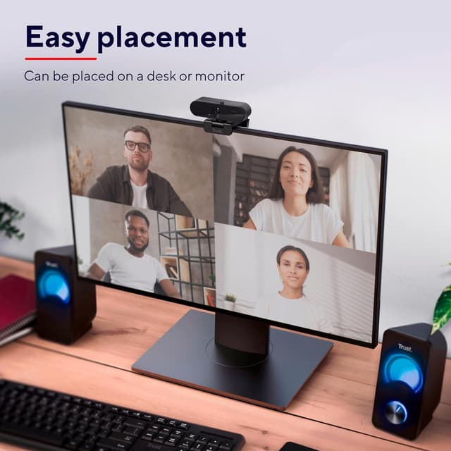 Thumbnail 6 de Trust Taxon Webcam 2K QHD 📹, Enfoque Automático y Privacidad