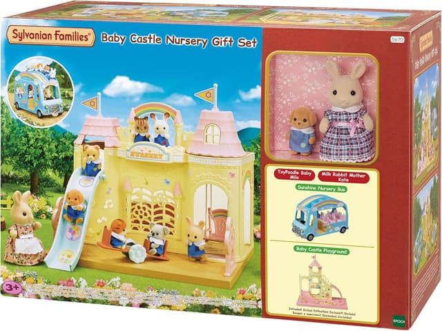 Detalle de Coffret cadeau Sylvanian Families « Le Royaume des bébés » (2 figurines + 25 accessoires) 5670