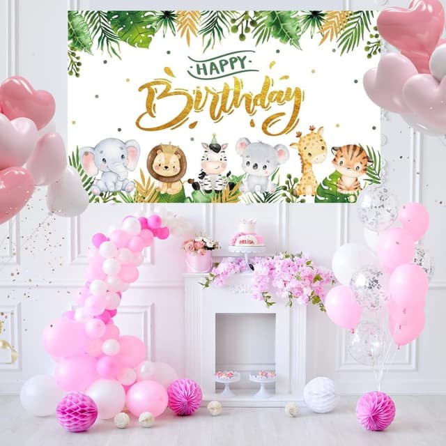 Thumbnail 4 de OSDUE Toile de fond animaux 1,8 x 1,1 m 🎈