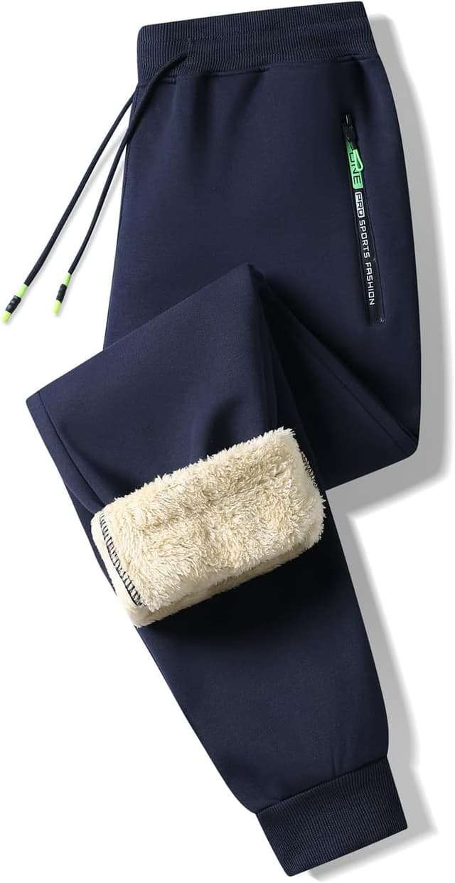 Detalle 2 de Tansozer fleece sherpa joggers with zip pocket