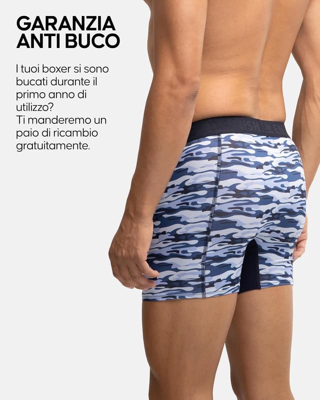 Detalle 2 de Danish Endurance Boxer sportivi traspiranti quick-dry da uomo (confezione da 3)