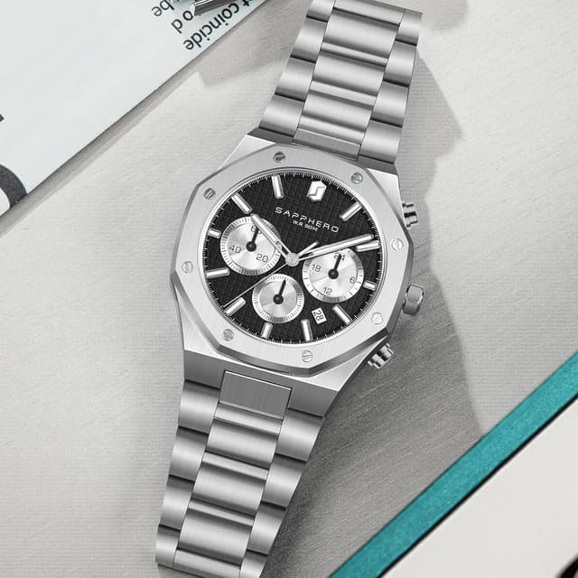 Thumbnail 2 de SAPPHERO Montre Homme Octogonale 50m