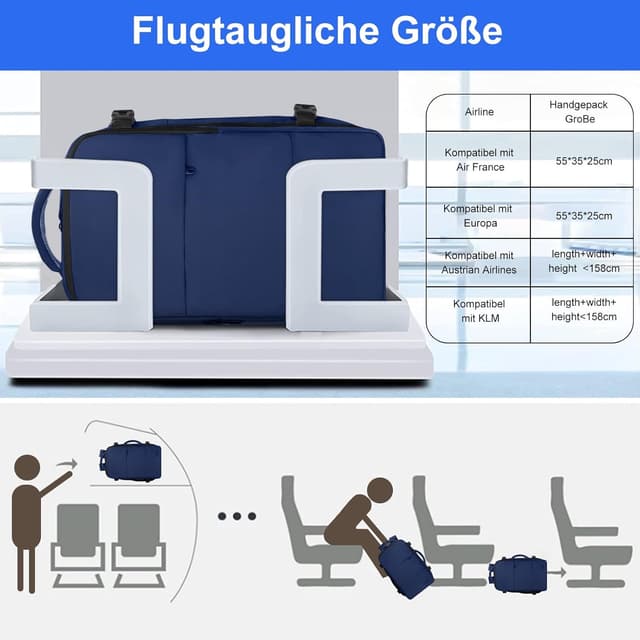 Detalle 2 de Taygeer Handgepäck Rucksack 55x35x25