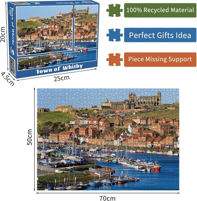 Detalle de Whitby Jigsaw Puzzles 1000 Piece Whitby Abbey