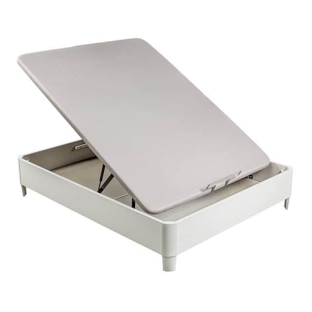 Detalle de Canapé abatible Pikolin de madera con patas