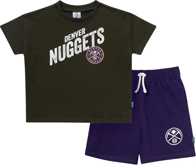 Detalle de Gerber Baby Boys' NBA Team T-shirt & Shorts Set (Denver Nuggets)