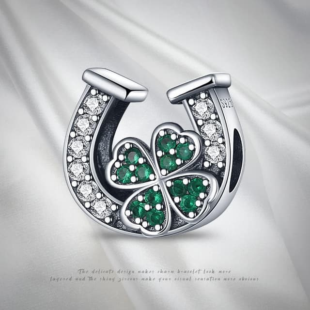 Detalle 2 de KUNVONIC Charm-Anhänger aus 925 Sterling Silber für Armband & Kette (kompatibel mit europäischen Chams) – Z2