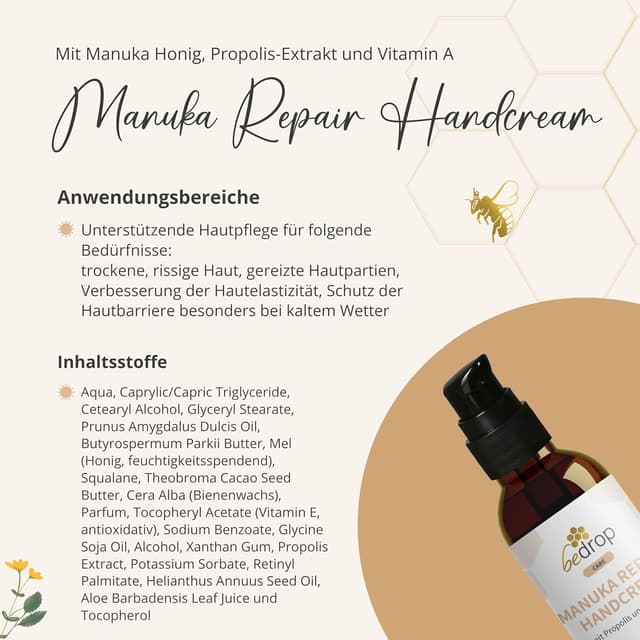 Thumbnail 4 de bedrop Manuka Repair Handcreme Feuchtigkeitspflege