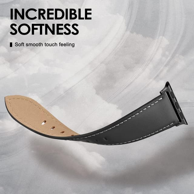 Thumbnail 3 de Tuocal Genuine Leather Apple Watch strap 6.1–8.0in