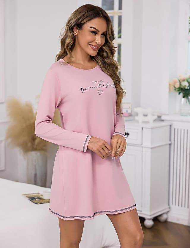 Thumbnail 2 de Bresdk Camicia Notte Donna Cotone S-XXL