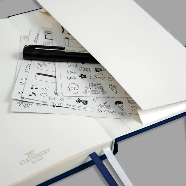 Detalle 2 de Stationery Island Quaderni A5 Bullet Journal puntinato (Mirtillo) – 180 pagine da 120 gsm